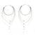 Gold and Silver Steel Hoop Earrings-Earrings-Meghan Riley-Pistachios