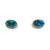 Gold and Turquoise Studs-Earrings-Kelly Jean Conroy-Pistachios