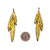 Golden Cascade Aluminum Earrings-Earrings-Eunseok Han-Pistachios