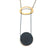 Golden Disc Insert Necklace-Necklaces-Malgosia Kalinska-Pistachios