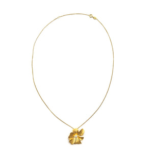 Golden Flower Necklace-Necklaces-Manali Shinde-Pistachios