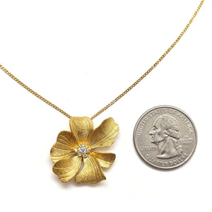 Golden Flower Necklace-Necklaces-Manali Shinde-Pistachios