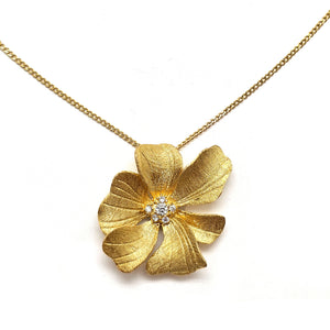 Golden Flower Necklace-Necklaces-Manali Shinde-Pistachios