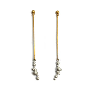 Granulated Drop Earrings-Earrings-Anna Krol-Pistachios