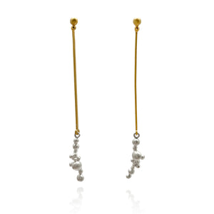 Granulated Drop Earrings-Earrings-Anna Krol-Pistachios