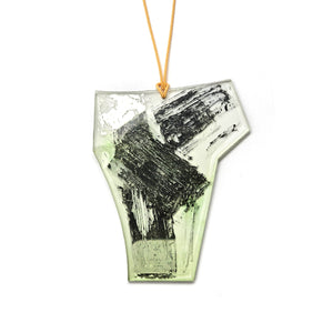 Green Acrylic & Gallium Necklace-Necklaces-Yookyung Song-Pistachios