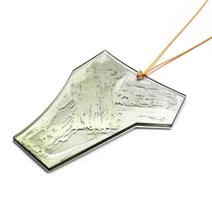Green Acrylic & Gallium Necklace-Necklaces-Yookyung Song-Pistachios