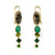 Green Agate Sunflower Earrings-Earrings-Anna Bankuti-Pistachios
