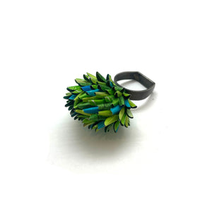 Green Blooming Ring-Rings-Eunseok Han-Pistachios