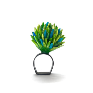 Green Blooming Ring-Rings-Eunseok Han-Pistachios