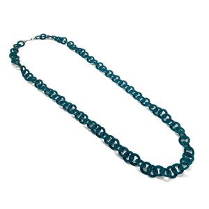 Green Chain Link Necklace-Necklaces-Ryungjae Jung-Pistachios