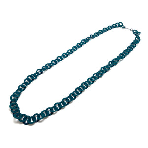 Green Chain Link Necklace-Necklaces-Ryungjae Jung-Pistachios