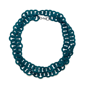 Green Chain Link Necklace-Necklaces-Ryungjae Jung-Pistachios