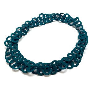 Green Chain Link Necklace-Necklaces-Ryungjae Jung-Pistachios
