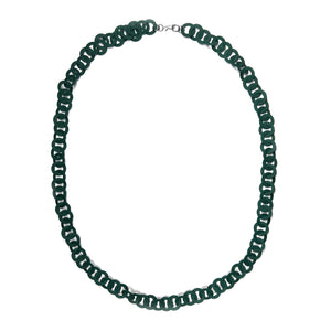 Green Chain Link Necklace-Necklaces-Ryungjae Jung-Pistachios