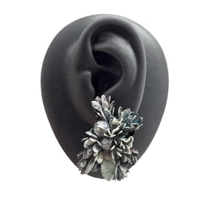 Green Flora Curiosa Studs-Earrings-Hanna Liljenberg-Pistachios