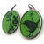 Green Floral and Bird Earrings-Earrings-Kelly Jean Conroy-Pistachios