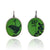 Green Floral and Bird Earrings-Earrings-Kelly Jean Conroy-Pistachios