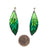 Green Gradient Drop Aluminum Earrings-Earrings-Eunseok Han-Pistachios