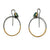 Green Kyanite and Gold Circle Earrings-Earrings-Austin Titus-Pistachios