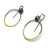 Green Kyanite and Gold Circle Earrings-Earrings-Austin Titus-Pistachios