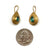 Green Kyanite and Gold Earrings-Earrings-Austin Titus-Pistachios
