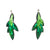 Green Leafy Aluminum Stud Earrings-Earrings-Eunseok Han-Pistachios