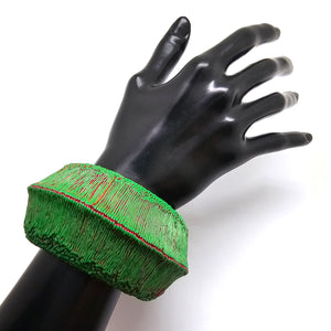 Green Mock Weave Bracelet-Bracelets-Carina Shoshtary-Pistachios