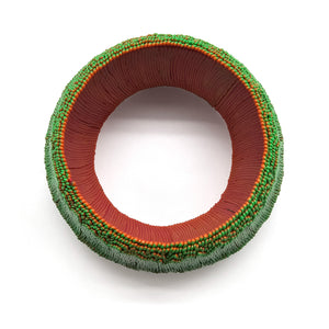 Green Mock Weave Bracelet-Bracelets-Carina Shoshtary-Pistachios