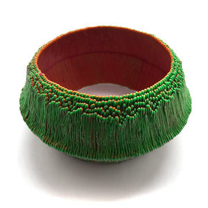 Green Mock Weave Bracelet-Bracelets-Carina Shoshtary-Pistachios