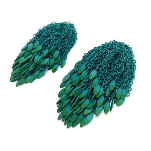 Green Motion Earrings-Earrings-Ryungjae Jung-Pistachios