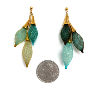 Green Ombre Bundle Earrings-Earrings-Dorine Decayeux-Pistachios