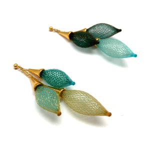 Green Ombre Bundle Earrings-Earrings-Dorine Decayeux-Pistachios