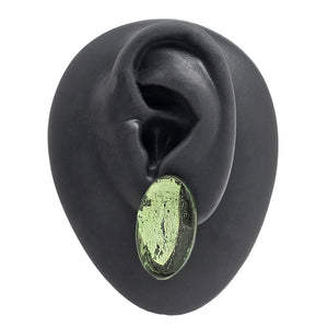Green Reflection Studs-Earrings-Yookyung Song-Pistachios