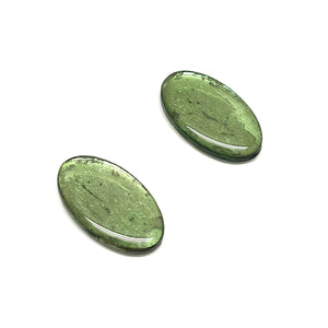 Green Reflection Studs-Earrings-Yookyung Song-Pistachios