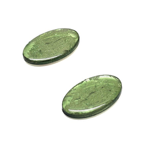 Green Reflection Studs-Earrings-Yookyung Song-Pistachios