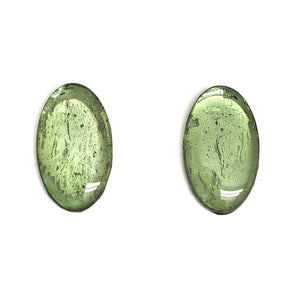 Green Reflection Studs-Earrings-Yookyung Song-Pistachios