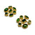 Green Tourmaline and Gold Earrings-Earrings-Petra Class-Pistachios