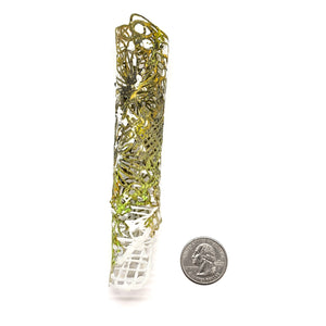 Green Tube Brooch-Pins-Sofia Björkman-Pistachios