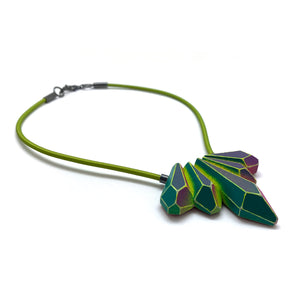 Green Wood Gems Choker-Necklaces-Eva Burton-Pistachios