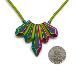 Green Wood Gems Choker-Necklaces-Eva Burton-Pistachios