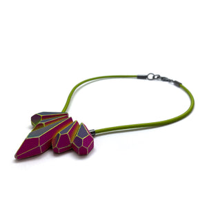 Green Wood Gems Choker-Necklaces-Eva Burton-Pistachios
