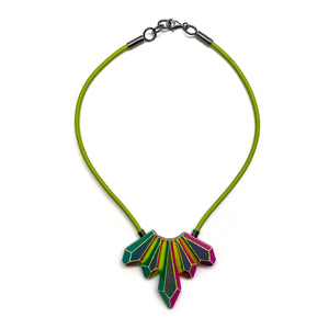 Green Wood Gems Choker-Necklaces-Eva Burton-Pistachios