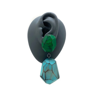 Green and Blue Earrings-Earrings-Cristina Zani-Pistachios