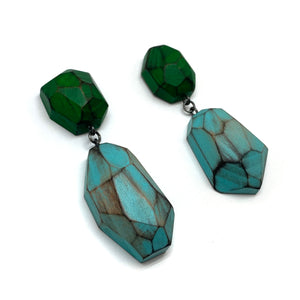 Green and Blue Earrings-Earrings-Cristina Zani-Pistachios