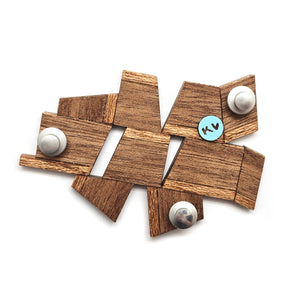 Green and Red Brooch-Pins-Karen Vanmol-Pistachios