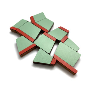 Green and Red Brooch-Pins-Karen Vanmol-Pistachios