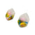 Green and Yellow Crystal Stud Earrings-Earrings-Asami Watanabe-Pistachios