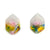 Green and Yellow Crystal Stud Earrings-Earrings-Asami Watanabe-Pistachios