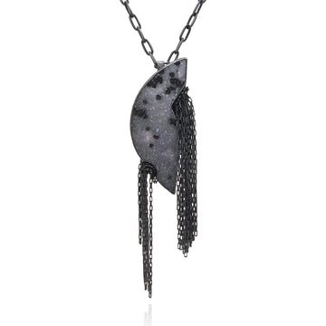 Grey Druzy Convertible Necklace